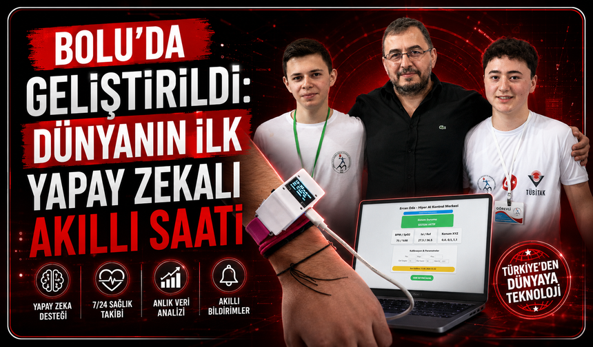 Dünyada ilk kez Bolu’da geliştirildi: Yapay zeka destekli akıllı saat