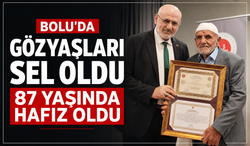 Türkiye onu konuşuyor: 87 yaşında hafız oldu