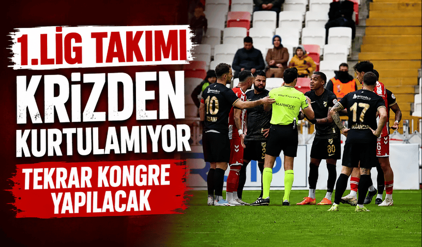 1.lig takımı krizden kurtulamıyor