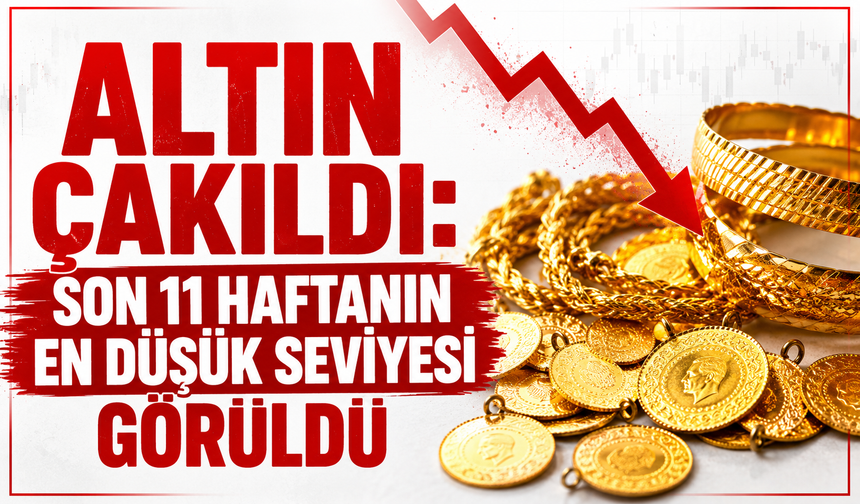 "Altın Çakıldı: Son 11 Haftanın En Düşük Seviyesi Görüldü"