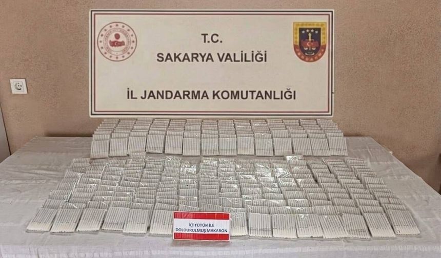 Sakarya'da 77 bin 400 makaron ele geçirildi