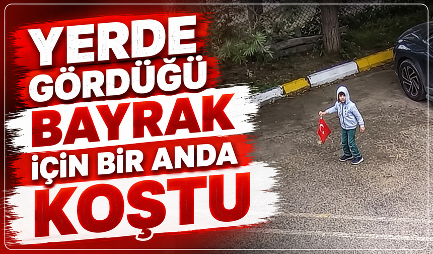5 Yaşındaki Çocuktan Bayrak Hassasiyeti