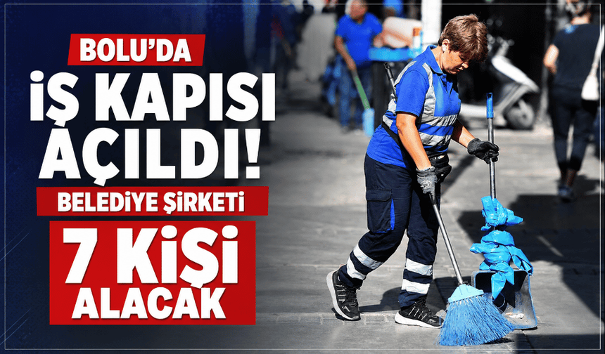 Belediye şirketi 7 daimi işçi alımı yapacak