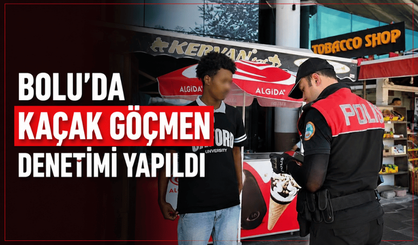 Bolu'da kaçak göçmen denetimi yapıldı