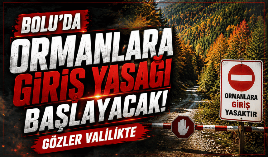 Bolu’da, ormanlara giriş yasağı için Temmuz ayı bekleniyor