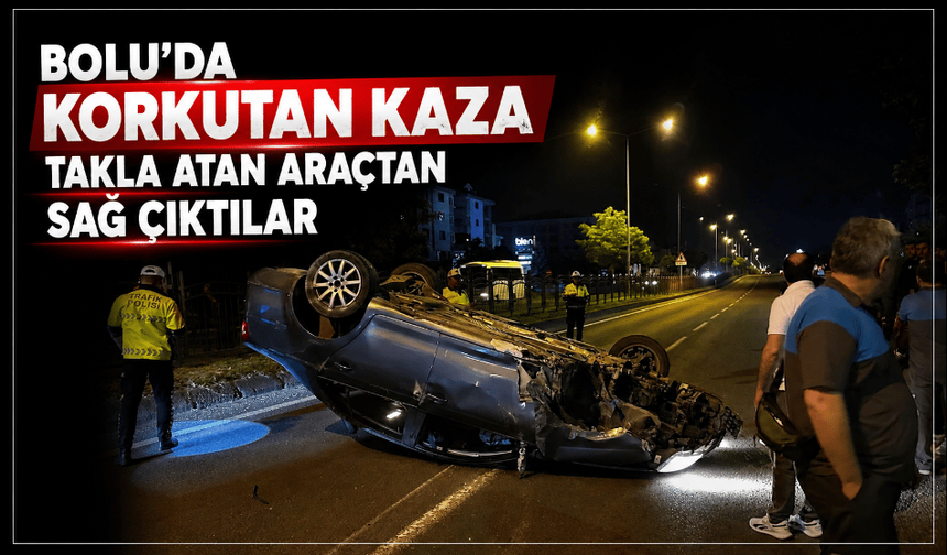 Korkutan kaza burunları bile kanamadan çıktılar