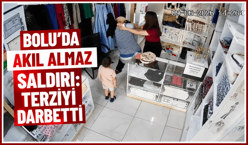 Bolu’da akıl almaz saldırı: terziyi darbetti