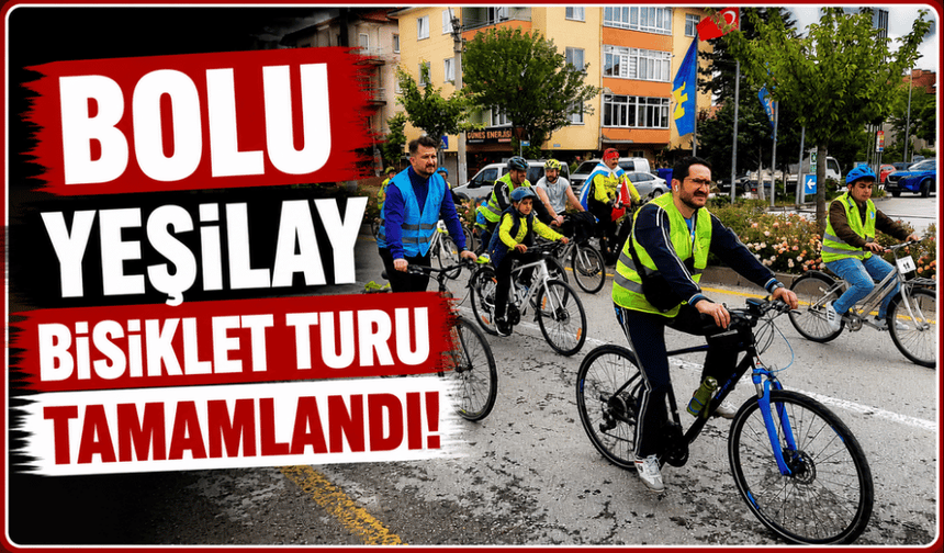 Bolu’da Yeşilay Bisiklet Turu tamamlandı