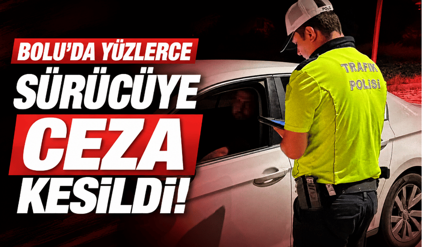 Bolu'da bin 756 sürücüye ceza kesildi