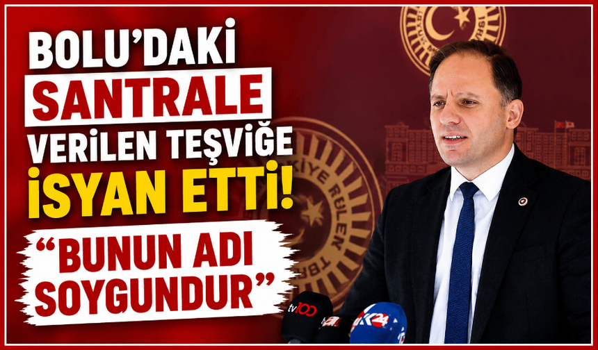 Bolu’daki santrale verilen teşviğe isyan etti! “Bunun adı soygundur”