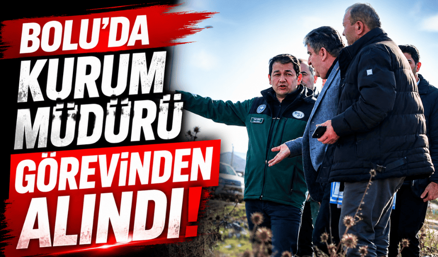 Kamu kurumunda müdür görevinden alındı