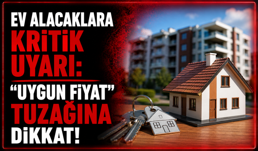 Ev alacaklara kritik uyarı: “Uygun fiyat” tuzağına dikkat!