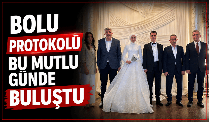 Görkemli nikâh! önemli isimler aynı karede