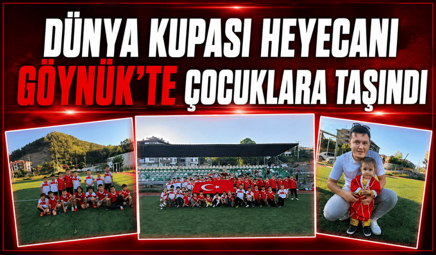 Göynük'te çocuklara anlamlı forma hediyesi