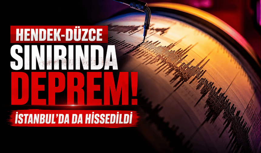 Hendek-Düzce sınırında deprem! İstanbul'da da hissedildi
