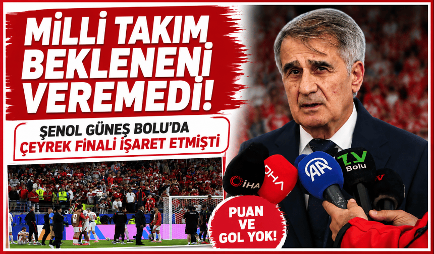 Milli Takım bekleneni yapamadı! Akıllara Şenol Güneş'in açıklamaları geldi