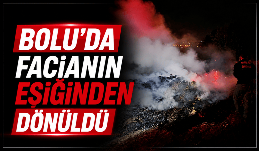 Korkutan yangın: Ormana sıçramadan söndürüldü