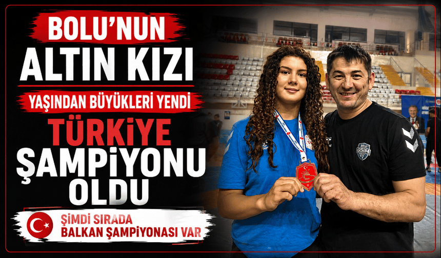 Yaşından büyük rakipleri yendi, Türkiye Şampiyonu oldu