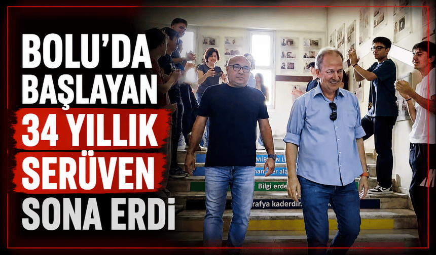 34 yıllık öğretmene duygusal veda