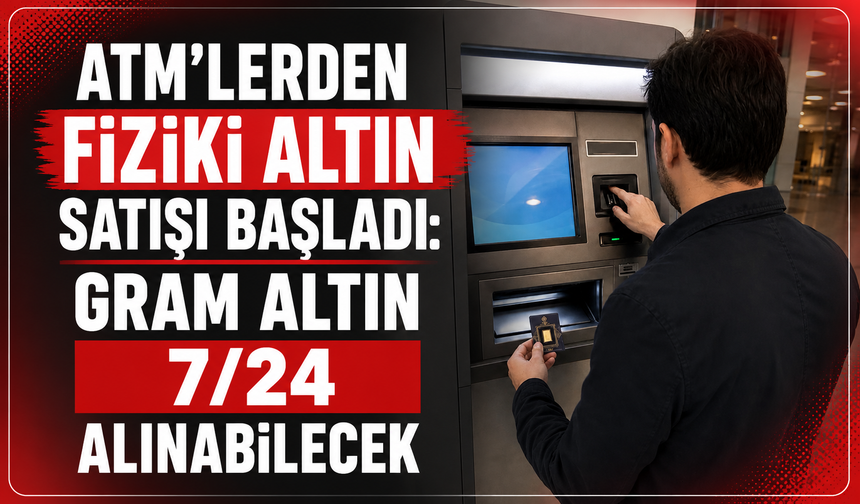 ATM'lerden Fiziki Altın Satışı Başladı: Gram Altın 7/24 Alınabilecek