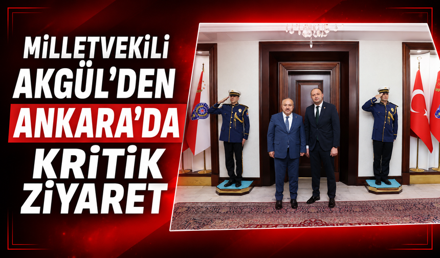 Bolu Milletvekili İsmail Akgül, Emniyet Genel Müdürü Ali Fidan’ı ziyaret etti
