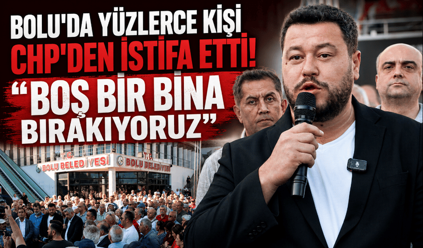 Bolu’da, CHP’den istifa eden yüzlerce kişi, Yeni Parti’ye katıldı
