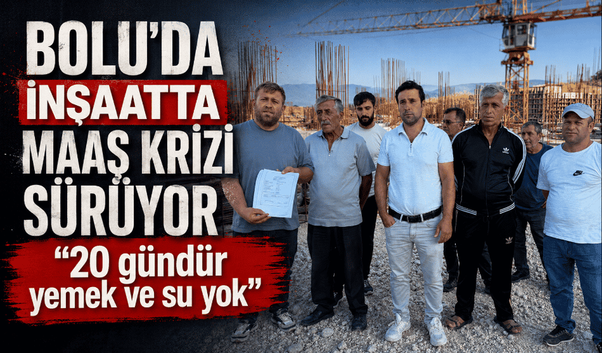 Üniversite inşaatında maaşlarını alamayan işçiler 2 haftada 4 kez vince çıktı