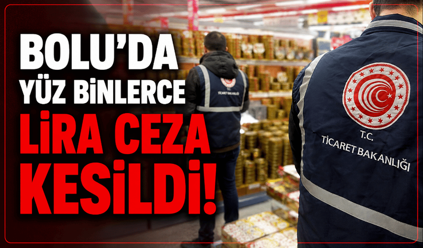 Bolu’da firmalara 763 bin TL para cezası kesildi