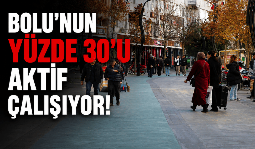 Bolu’da 103 bin kişi çalışıyor, 75 bin kişi emekli aylığı alıyor