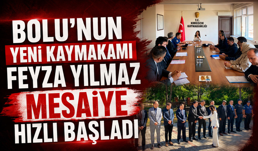 Kıbrıscık’ın yeni Kaymakamı Feyza Yılmaz mesaiye hızlı başladı