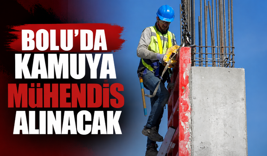 Bolu’da kamuya mühendis alınacak