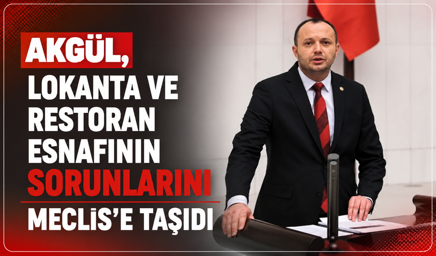 Akgül, Lokanta ve Restoran Esnafının Sorunlarını Meclis'e Taşıdı