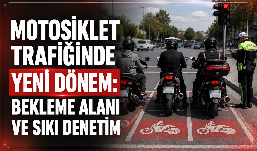 Motosiklet Trafiğinde Yeni Dönem: Bekleme Alanı ve Sıkı Denetim