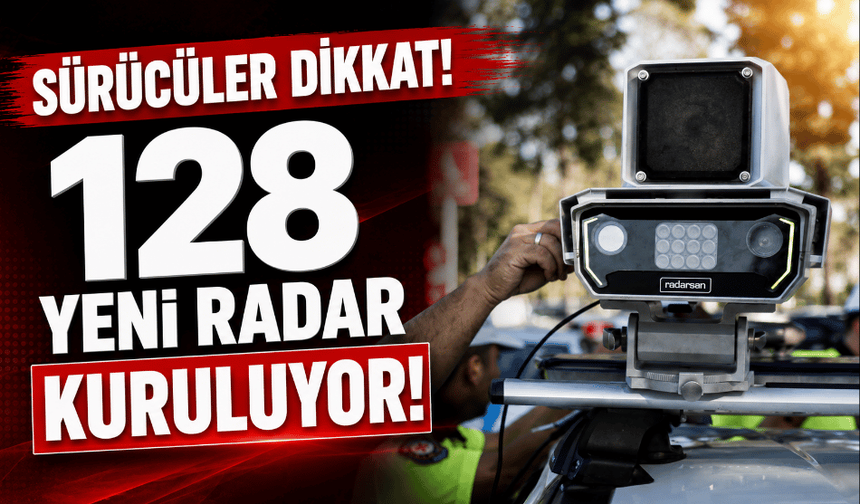 Sürücüler dikkat! 128 yeni radar kuruluyor