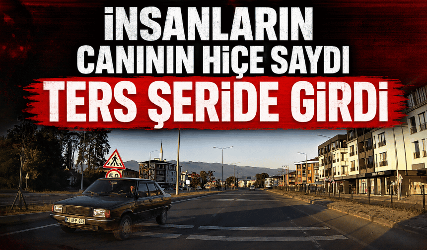 Ters şeritten giden sürücüye 90 bin lira ceza yazıldı