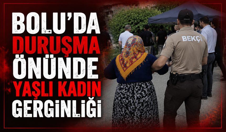 Tanju Özcan'ın köylüsü olduğunu iddia eden yaşlı kadın salona girmek istedi