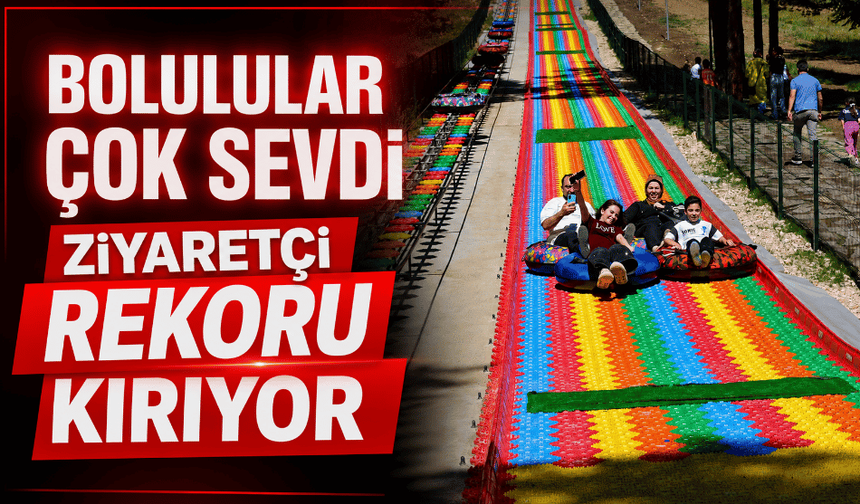 135 metrelik dev kaydırak ziyaretçi rekoru kırıyor