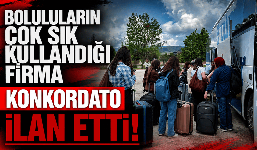 29 yıllık otobüs firması konkordato ilan etti!
