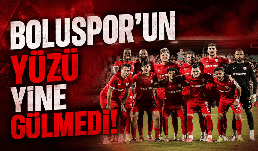 Boluspor'da kötü gidişat sürüyor: Muğlaspor'a mağlup oldu