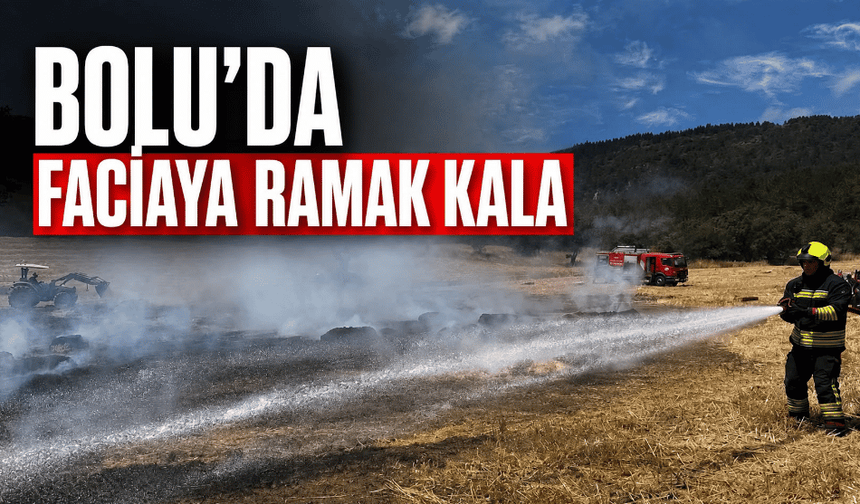 Balya makinesinden çıkan kıvılcımlar yangına neden oldu