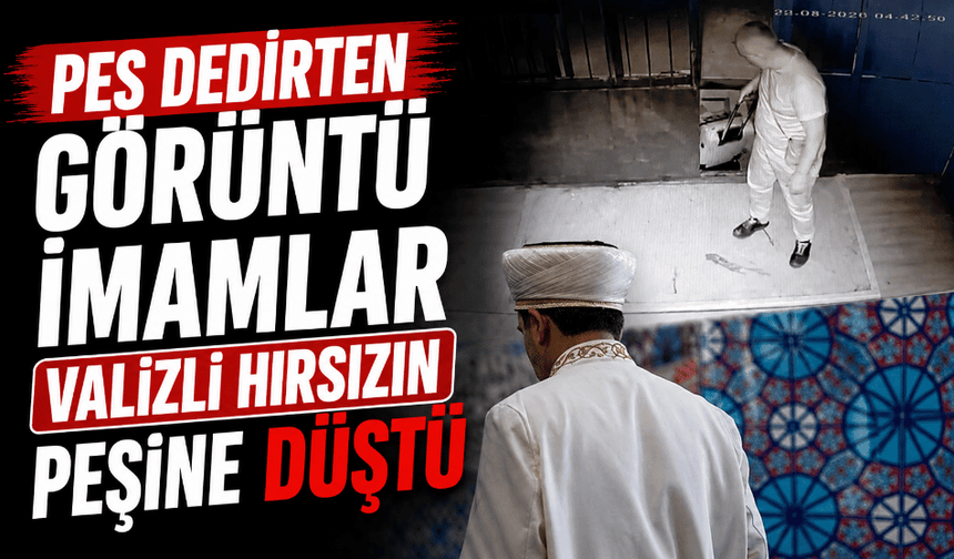 Cami cami dolaşan ayakkabı hırsızı takiple yakalandı