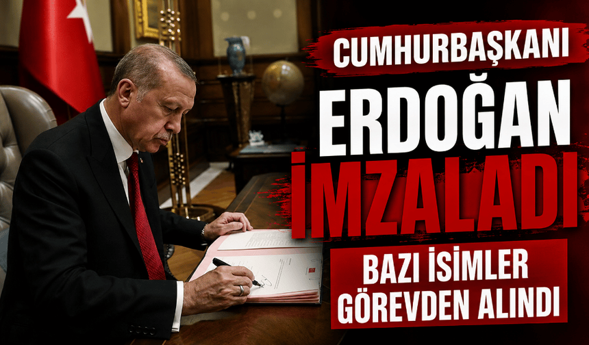 Cumhurbaşkanlığı tarafından yapılan atamalar Resmi Gazete'de