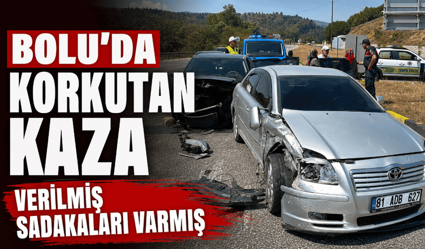 D-100’de iki otomobil kafa kafaya çarpıştı