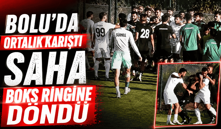 Futbol sahası boks ringine döndü
