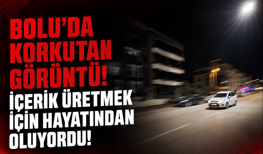 Bolu'da korkutan görüntü: hayatından oluyordu