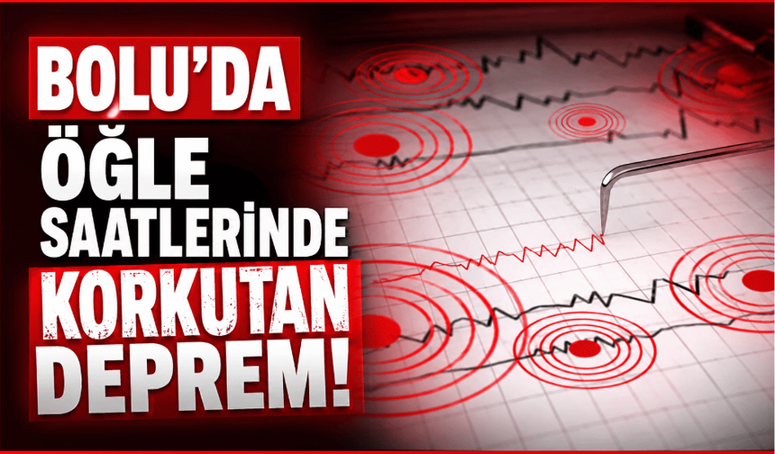 Öğle saatlerinde korkutan deprem!