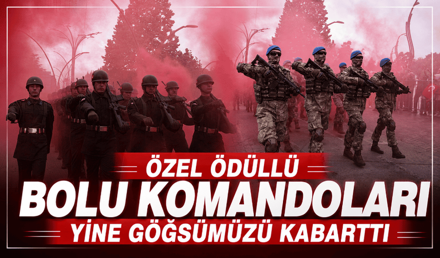 Özel ödüllü komandolarımızdan muhteşem geçiş töreni