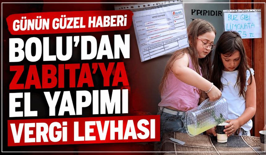 "Şikayet var" diyen zabıtaya el yapımı "vergi levhası"