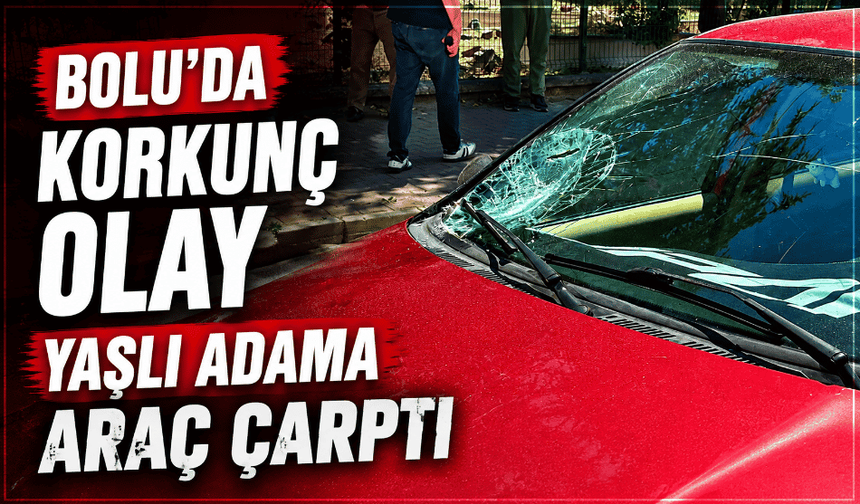 Yaya geçidinde otomobil yaşlı adama çarptı