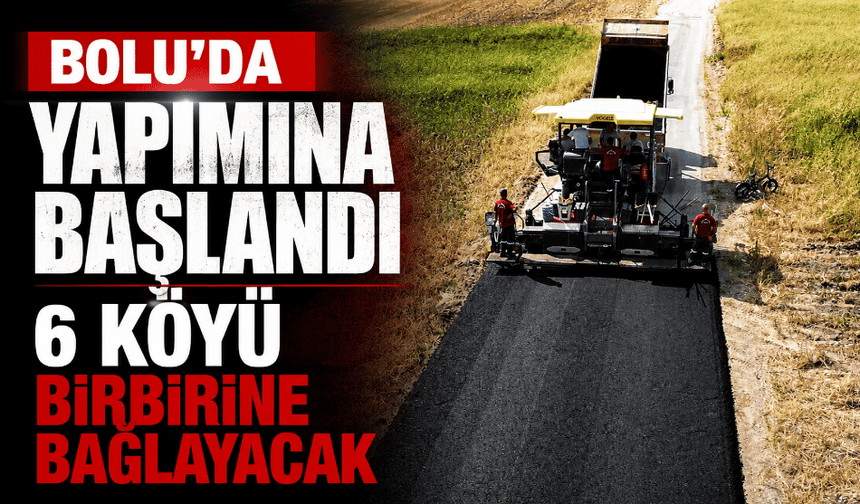 6 köyü birbirine bağlayan yolun yapımına başlandı
